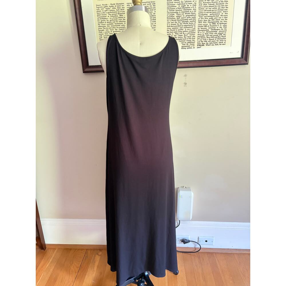 Eileen Fisher Fine Jersey Crew Neck Dress in black Size S NWOT - Picture 3 of 6